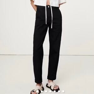 Banana Republic The Weekender Slim Barrel Leg Pant Black 2 713475